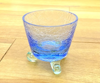 画像有り- 三つ足のひび割れグラス