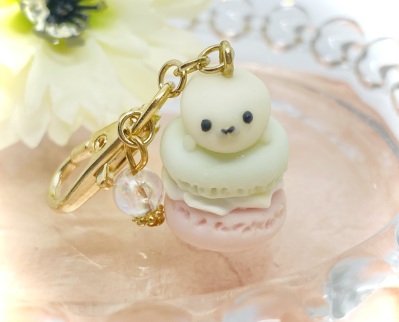 画像有り- 22 アザラシとホイップトゥンカロンのチャーム
