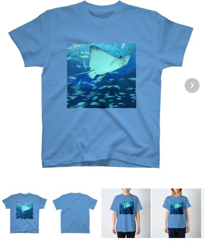 画像有り- 商品名 海シリーズTシャツ 色 サックス サイズL