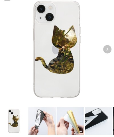 画像有り- コケねこ スマホケース 透明