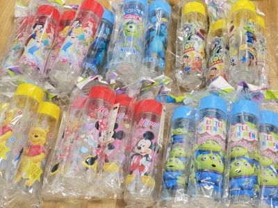 画像有り- ディズニー ストロー付き フラッシュウォーターボトル 20個+おまけ