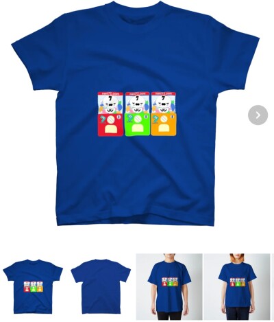 画像有り- ロイヤルブルー ガチャTシャツ